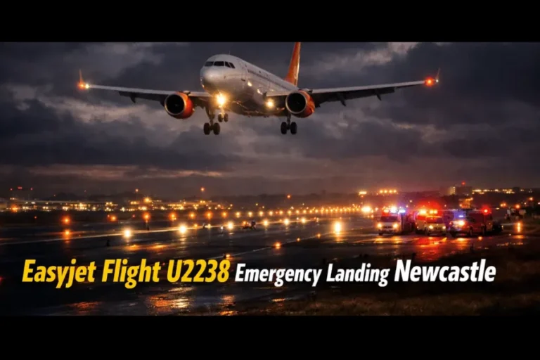 easyjet flight u2238 emergency landing newcastle